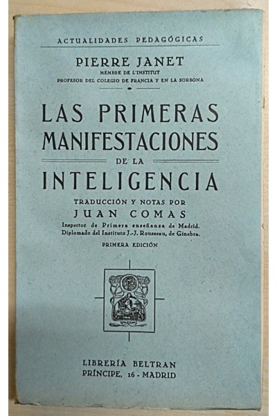 Las primeras manifestaciones de la inteligencia